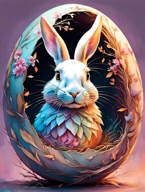 Custom Fridge Magnet Bunny